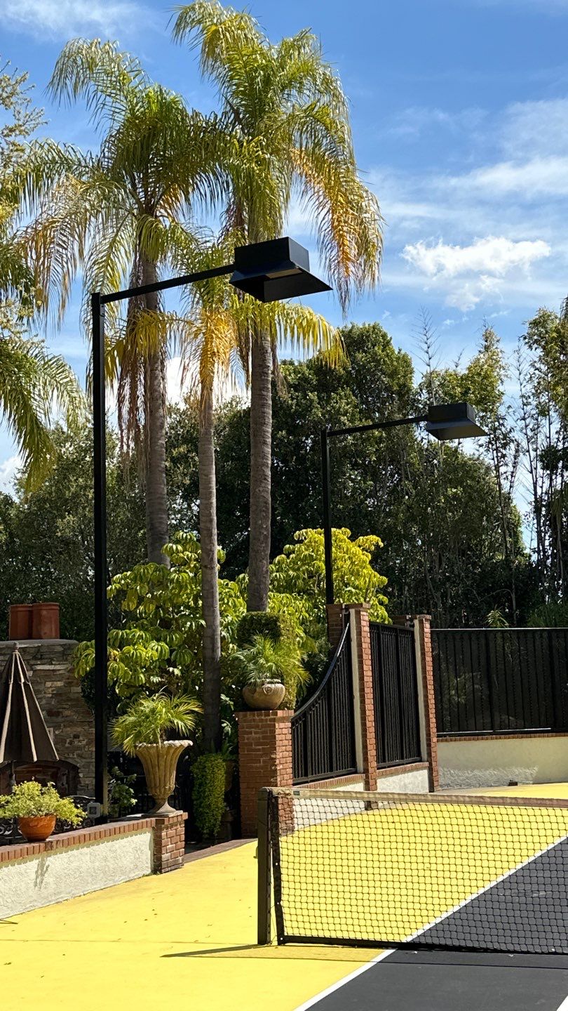 Wrought Iron Fence and Light Fixture Painting in San Marino, CA